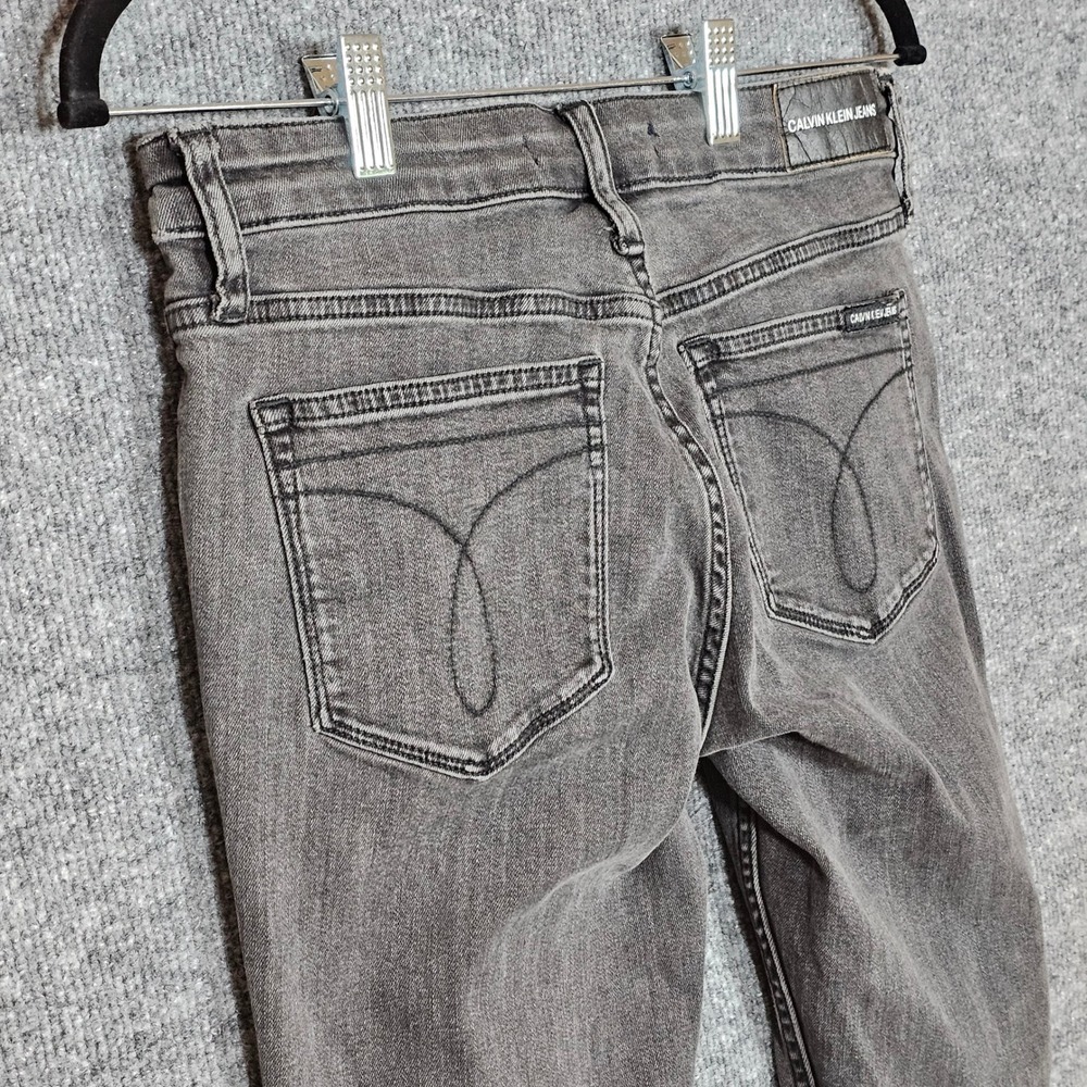 Calvin Klein Jeans CKJ 011 Skinny Gray Denim 27x30 Style 42BA508 Charcoal Mens - Picture 13 of 16
